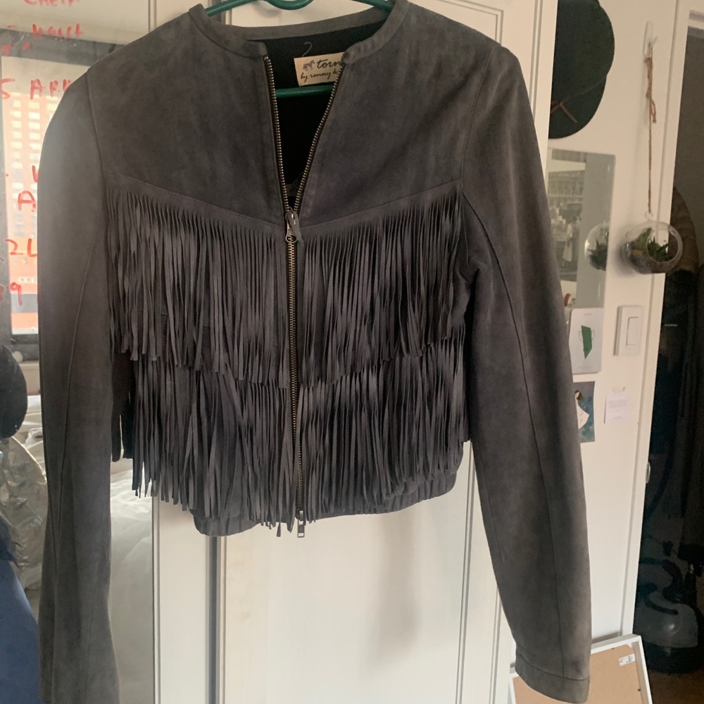 100% Suede leather jacket